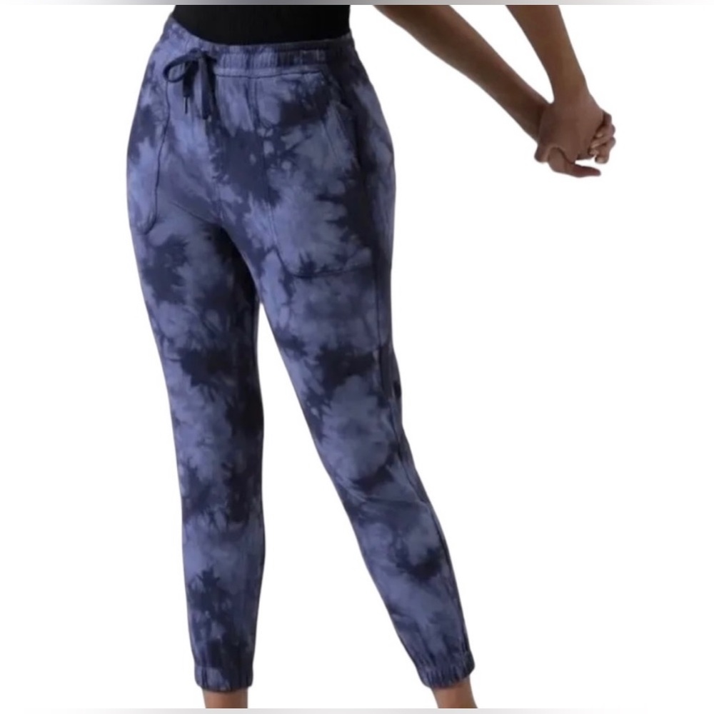 Athleta Farallon Jogger in Blue Crystal Dye Small